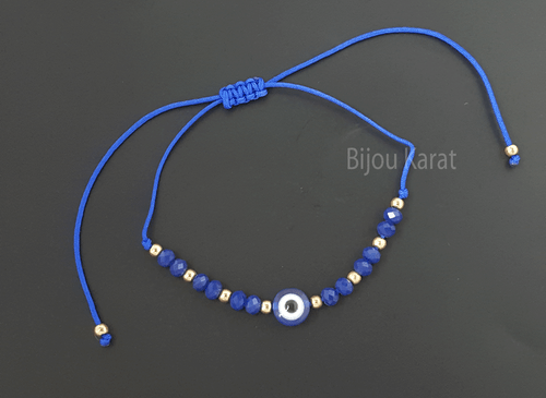 Nazar Perlen Armband Türkisches Magisches Auge Böser Blick Evil Eye Mavi Tas - Bild 3 von 4