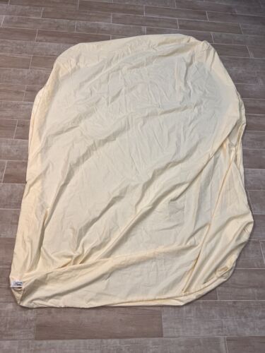 Cubierta plana cama amarilla Wamsutta cama tamaño completo - Imagen 1 de 5