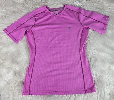Coolibar UPF 50+ Women's  Short Sleeve  Shirt Pink SZ(S)