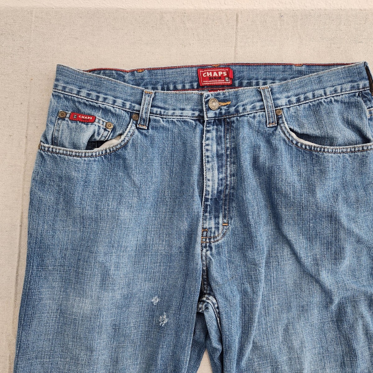 LEINWANDE Leather Chaps Denim BlueM デニム LEINWANDE Leather Chaps Denim BlueM デニム - メルカリ