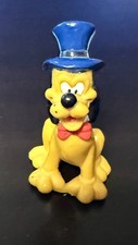 Disney Pluto Top Hat 2&rdquo; Figure PVC Mickey Mouse Clubhouse Collectible Toy Dog