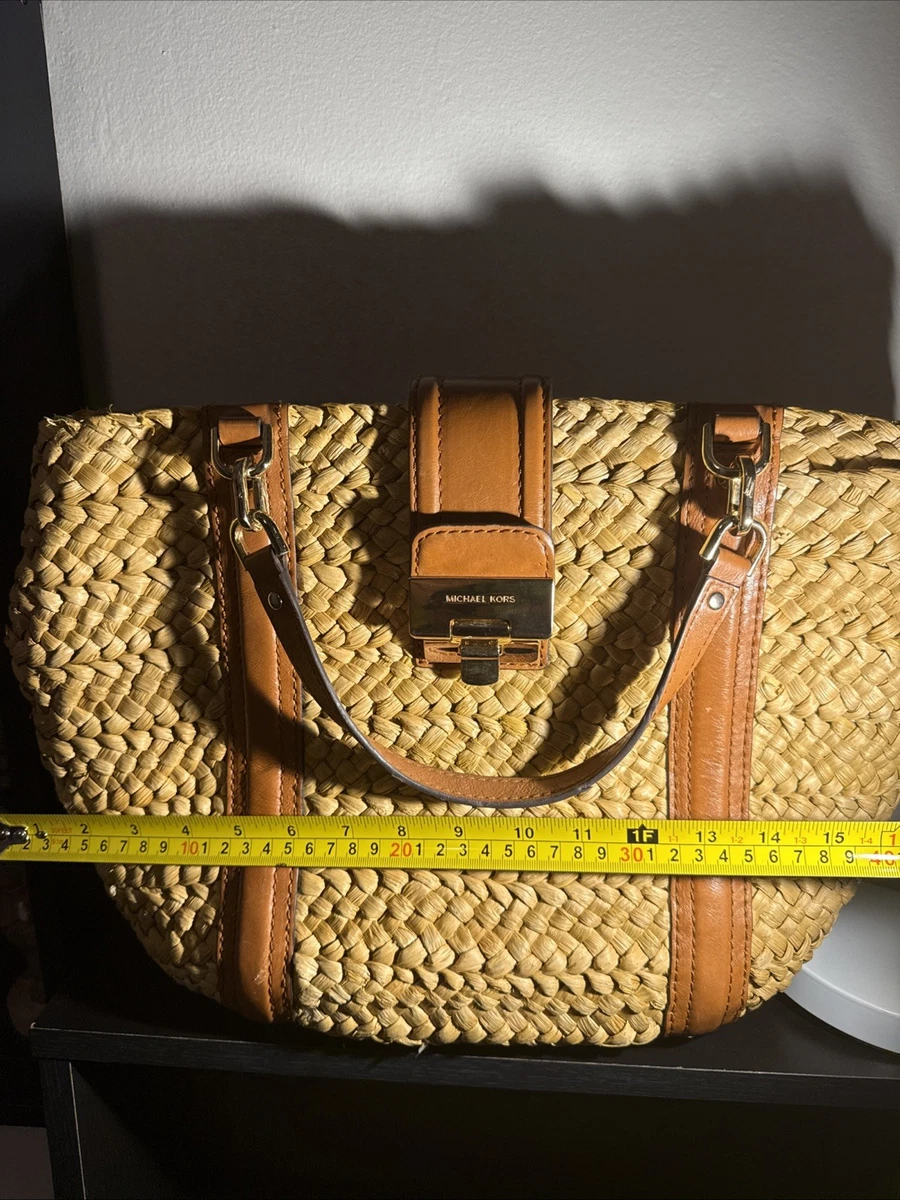 MICHAEL CORSバッグ Michael Kors Beige Straw Exterior Bags & Handbags for Women for