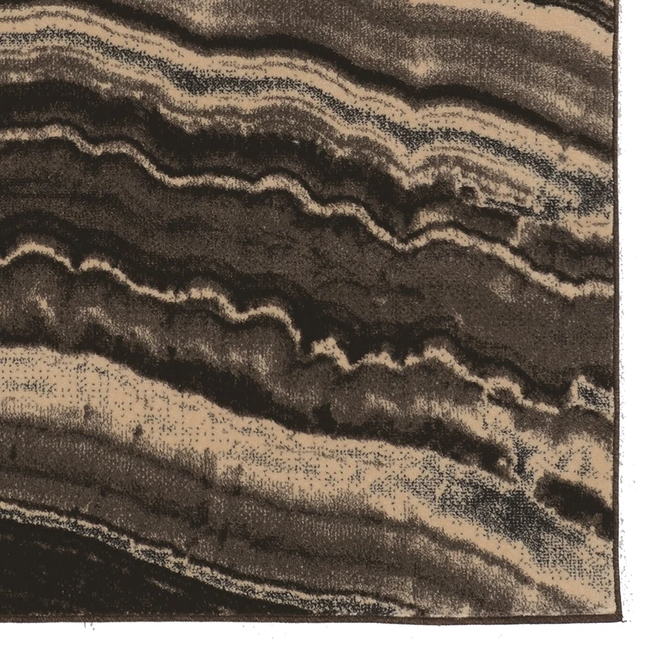 Ковер из полипропилена Linon Masters Xylem Power Loomed 5 футов x 7 футов 6 дюймов коричневый - Изображение 3 из 4