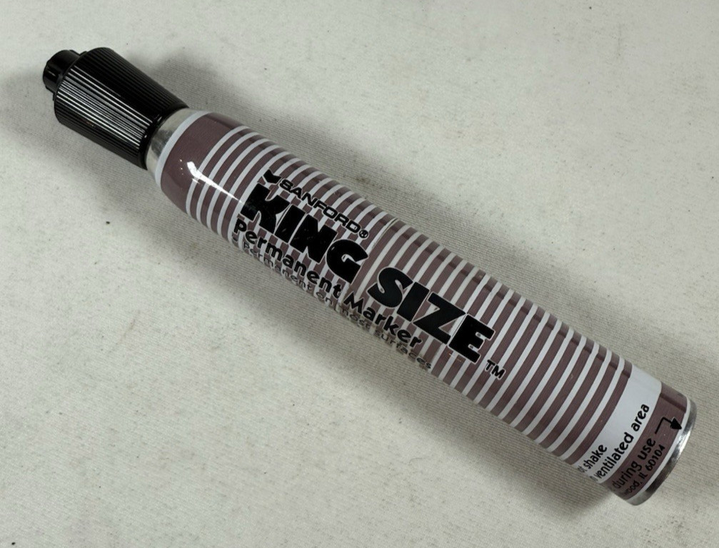 Sanford King Size Permanent Marker Black Ink Item No 15000 V