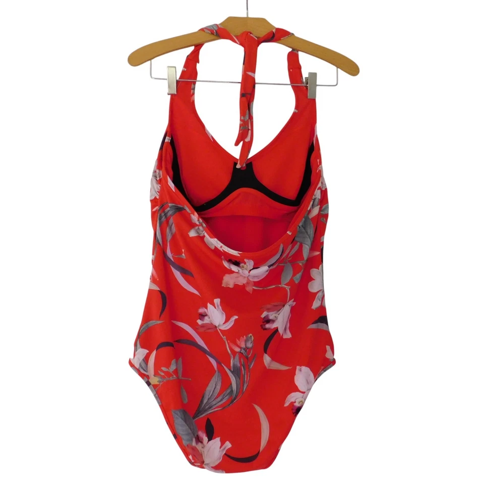 Traje de baño Athleta Waimea floral halter de una pieza para mujer mediano playa piscina Foto 3 de 4