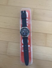 Swatch Uhr Blau Silber  Blue Grid  Neu Und Un...