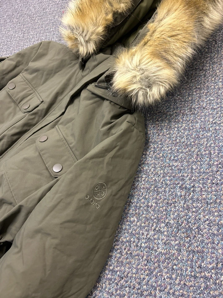 Ororo Womens Heated Thermolite Parka w/ Battery Size XS Green Brand New NWT - Image 2 of 4