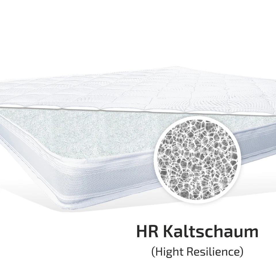 Boxspringbett Topper „Tokio KS“ feste Premium Matratzenauflage 12cm hoch H5 - Bild 3 von 4