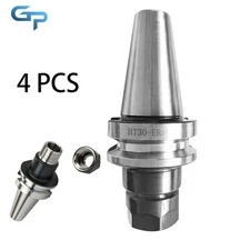 4pcs BT30 x ER16-70 M12 ERCollet Chuck W. 70 mm Measuring Length Tool Holder