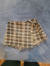 Popular 21 Girls Black And White Plaid Skort Size 14