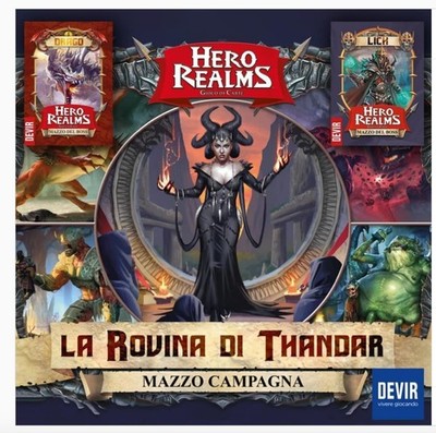HERO REALMS LA RUIN DI THANDAR auf Italienisch Devir Campagna Deck Erweiterung