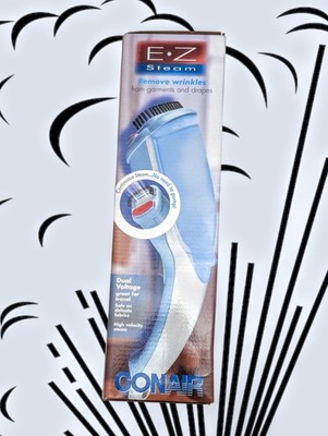 CONAIR EZ Steam Clothing Steamer De-Wrinkler HANDHELD Portable Travel Pouch NEW