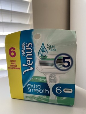 Gillette Venus Skin Elixir Sensitive Extra Smooth 5 coated blades / 6 Refills