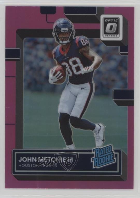 2022 Panini Donruss Optic Rated Rookie Pink Prizm John Metchie III #217 19d8