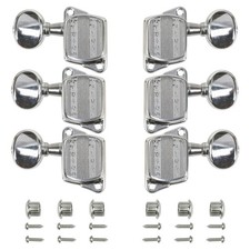 Kluson 3+3 Plus Series Tuners, Chrome (KPLUS-3-C)
