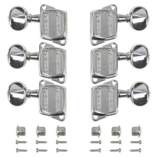 Kluson 3+3 Plus Series Tuners, Chrome (KPLUS-3-C)