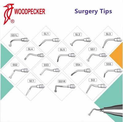 Woodpecker Surgic Smart Piezo Bone Surgery Tips Bone Cutting Tips SS1L SS1R SS21