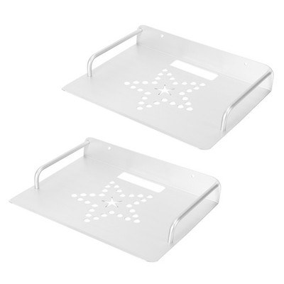 2X  Box Router Set Top Box  Computer DVD Player Single Layer Raum Aluminium4596