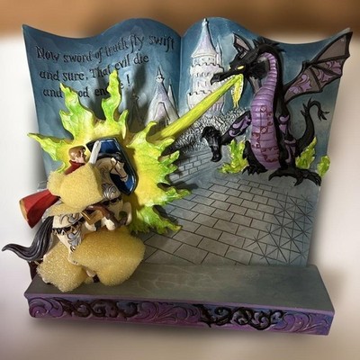 Sleeping Beauty Maleficent Picture Book Enesco Showcase Collection