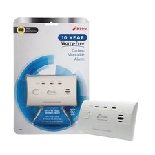 Kidde 10-Year Battery Powered Carbon Monoxide Detector with LED Alarm Warning Li