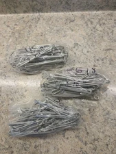 58 Vintage Pinch Pleat Drapery Curtain Metal Hooks Various Sizes