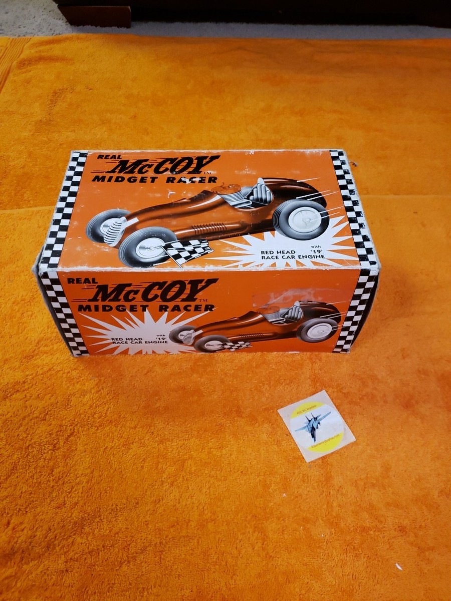 Real McCoy Midget Racer - With Red Head 19 Race Car Engine - New