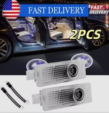 2PCS Car Door Projector Laser Led Lights Courtesy Puddle Shadow Lamps For B-M-W