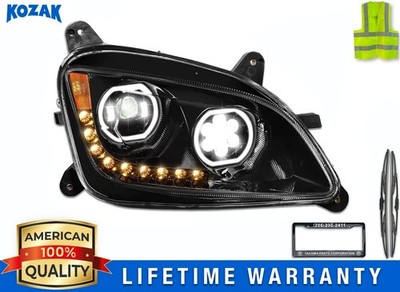 LED Performance Black Headlight Right Compatible with Peterbilt 579 13-2021 587
