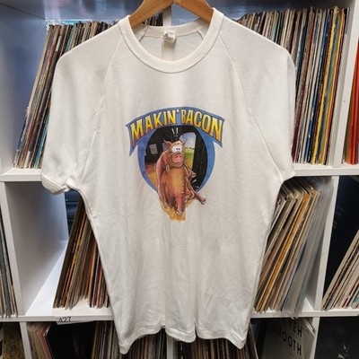 Vintage T Shirt Makin Bacon Pigs Größe 20