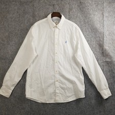 Johnnie O White Long sleeve Shirt Button Up Mens Large Hangin out