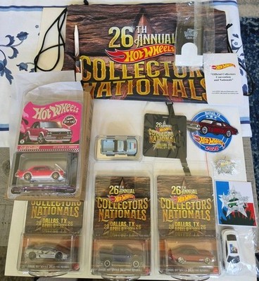 Hot Wheels 26th Nationals Lamborghini,Nova,Toyota Tacoma,Skyline,Patch,Pin,Bag
