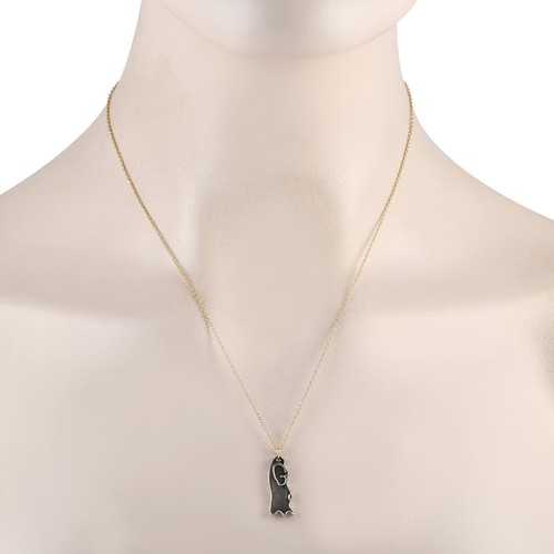 Gucci Ghost 18K Yellow Gold and Silver Necklace GU08-100223 - Picture 2 of 4