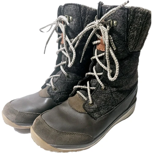 Stivali invernali alti Salomon donna Hime misura 7 5 marroni isolati Contagrip