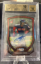 2015 Bowman Chrome Francisco Lindor Rookie Auto Superfractor 1/1 BGS Pristine 10