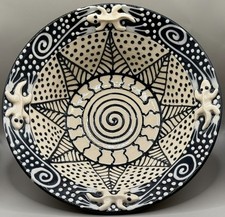 Lincoln Kirby-Bell Studio Pottery Large Slipware Bowl (Hairline Crack)