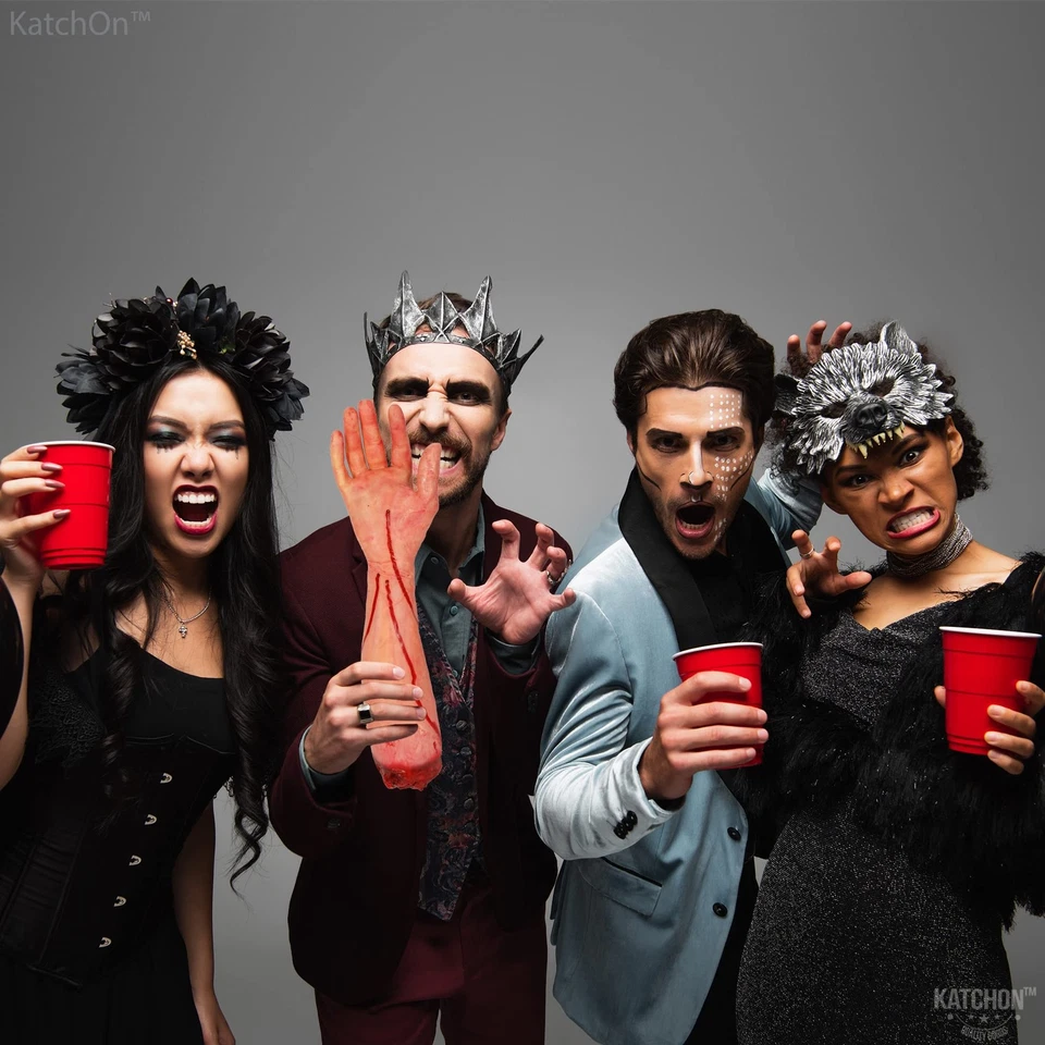 KatchOn 万圣节假 Severed Arm 19 英寸僵尸逼真死人手道具 — 第 3/4 张图片