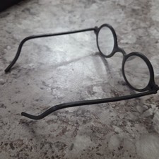 Antique BLACK Round Glasses Frames Small Face Harry Potter Style
