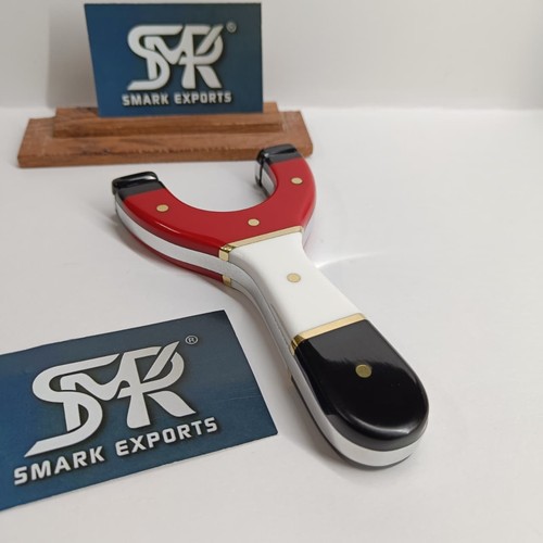 Custom Resin Handle Slingshot Catapult with Aluminum Core and Brass ...