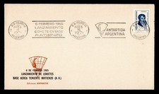 DR WHO 1971 ARGENTINA ANTARCTIC TENIENTE MATIENZO CACHET M50580