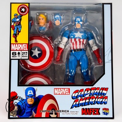 MAFEX Captain America MEDICOM 217 Comic Ver Deluxe Action Figure Avengers #217