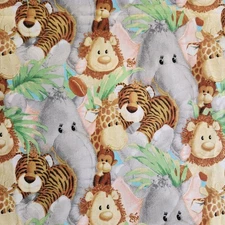 Nursery Fabric Jungle Babies by Patty Reed 2008 and Fishing Frogs & Bunny in Car