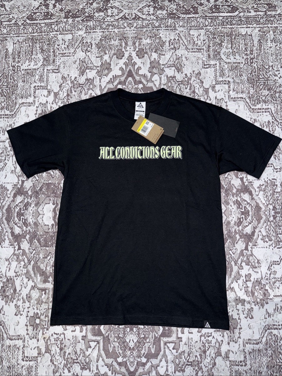 NWT Nike ACG Dri-Fit Iguana T-Shirt HJ0884-010 Black Men's Size
