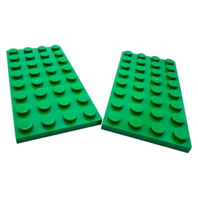 LEGO   2x plate 4x8 green 3035 bright green 6021996 buildable on both sides plate