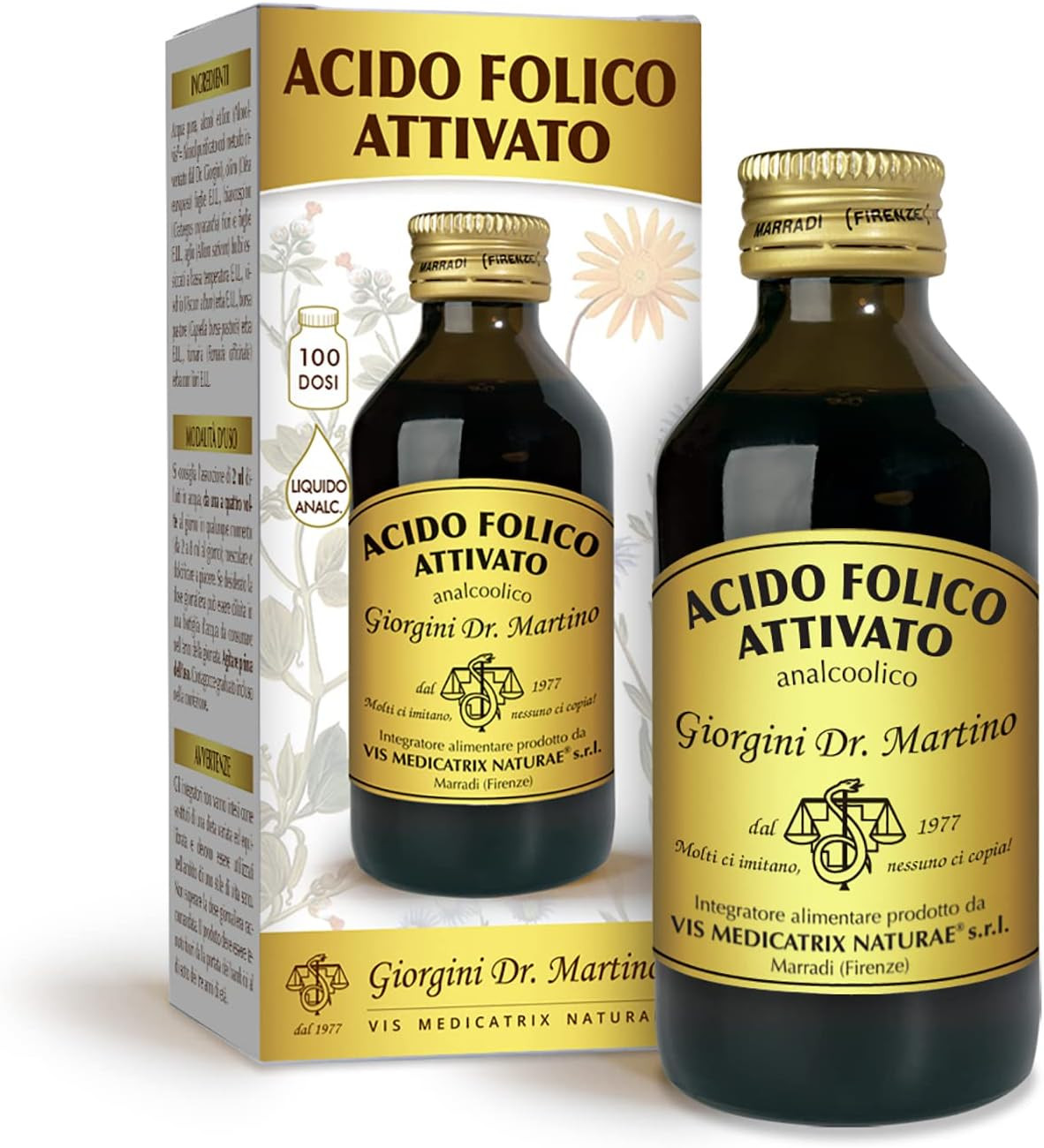 Miglior Acido Folico Attivato Liquido 100ml - Recupero e Energia