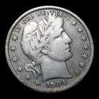 1904-O Barber Half Dollar Silver ---- Nice Coin ---- #KK712