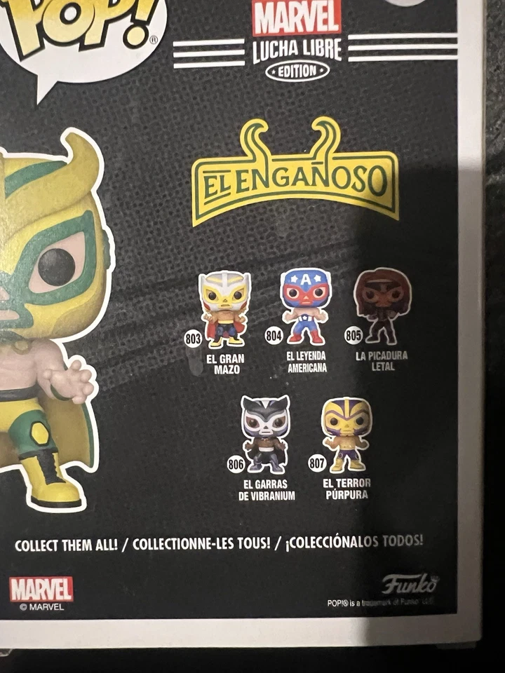 Marvel Lucha Libre Funko Pop! Vinilo #6-#12 JUEGO COMPLETO de 7 Foto 3 de 4