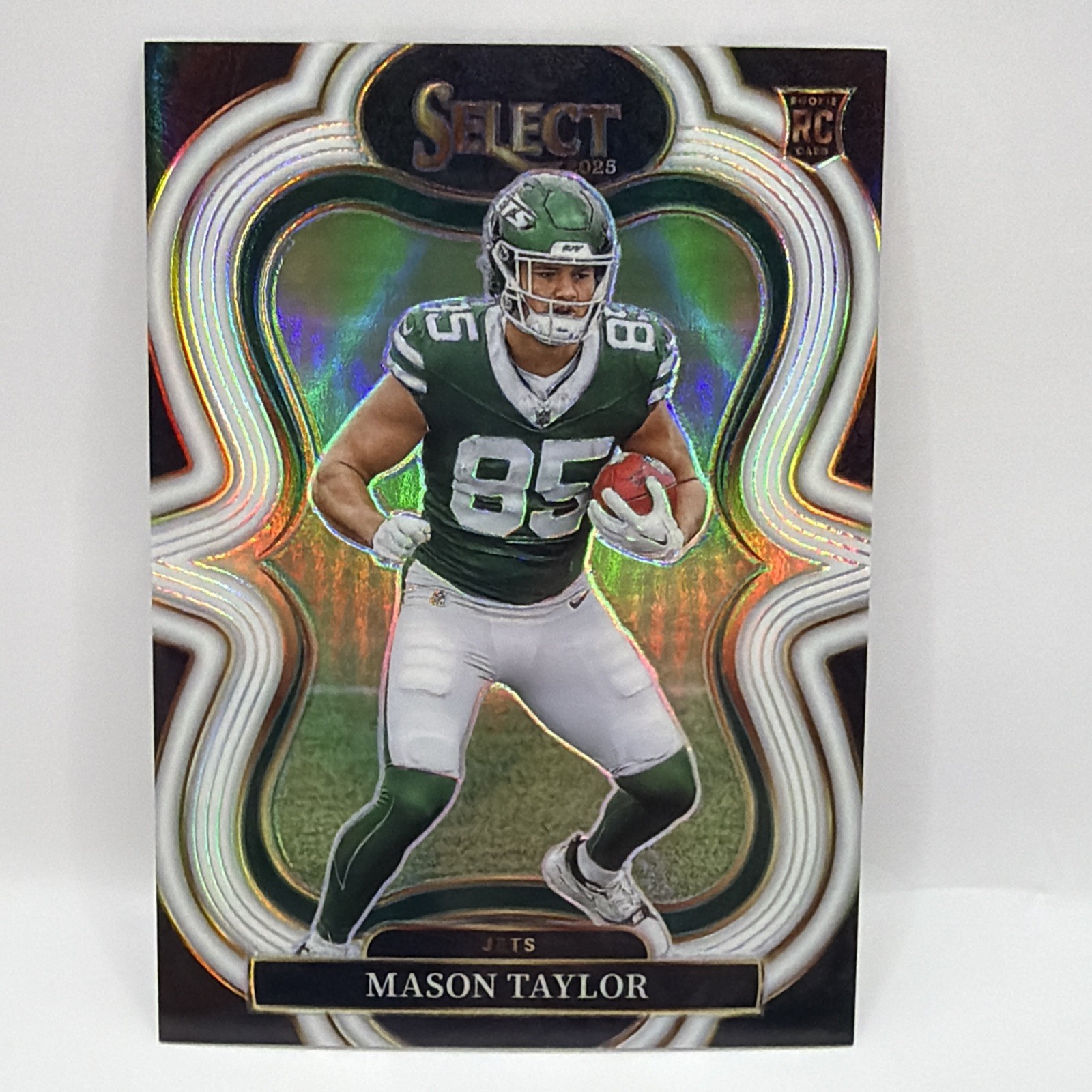 2025 Panini Select Mason Taylor Suite Level White Prizm /35 RC Jets DD5