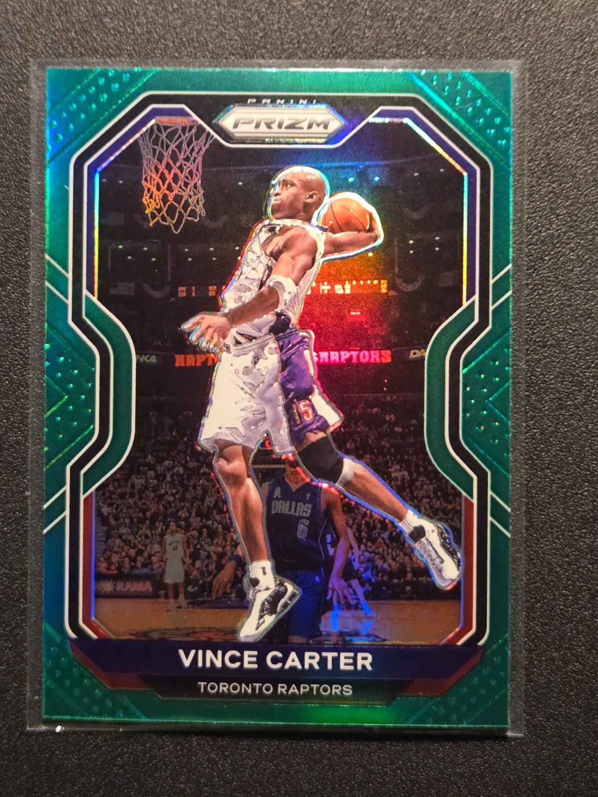 2020-21 Panini Prizm - Vince Carter #117 Green Prizm Toronto Raptors