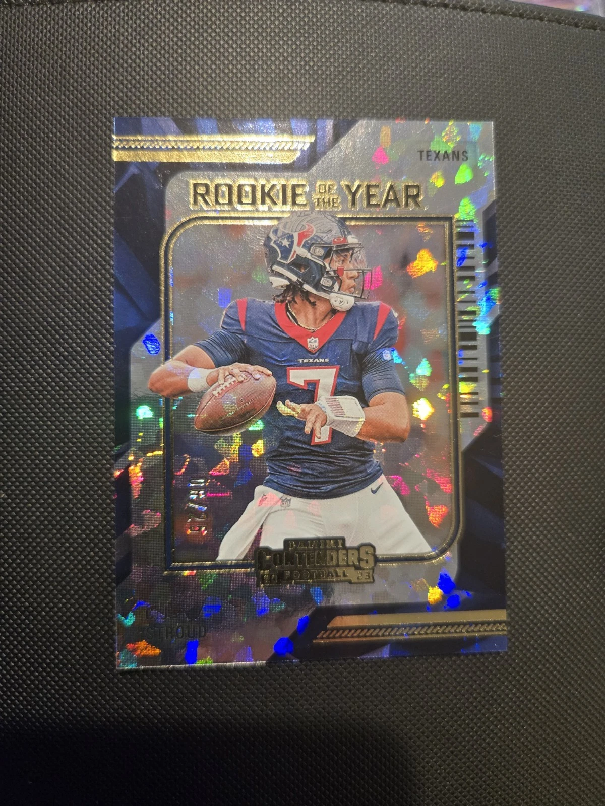 CJ Stroud Panini Contenders Rookie of the Year Contenders #5 Cracked Ice