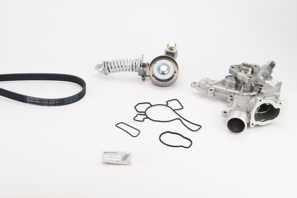 Wasserpumpe + Keilrippenriemensatz Continental Ctam 5PK1230WP1 FüR Opel Corsa CC-image